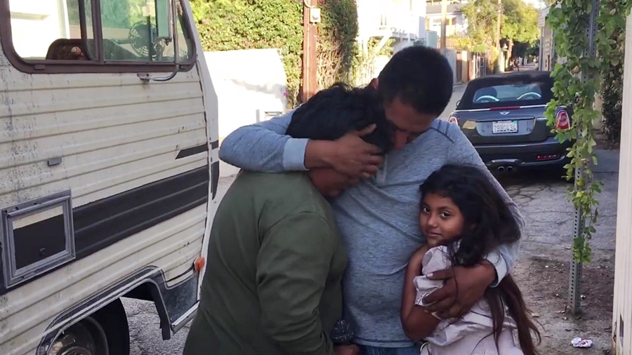 Homeless family receives help