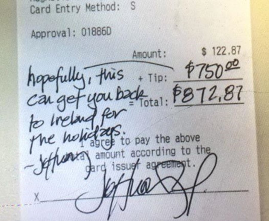 generous tip