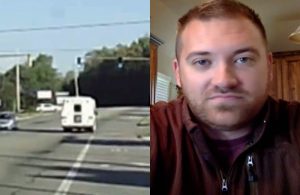 When He Saw The Door Of This Church Bus Open, He Realized He Had To Act Fast